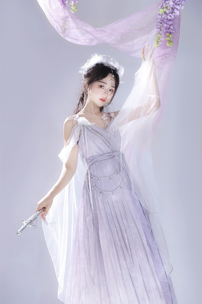 [Reservations] Sweet is Elegant Girly Dress + Shawl + Necklace