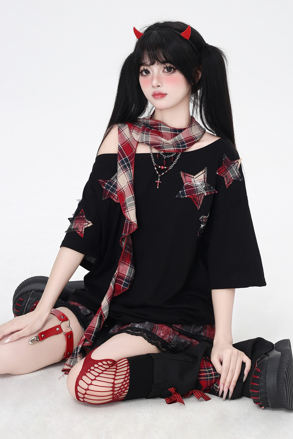 Sweet Cool Star Patch American Tops