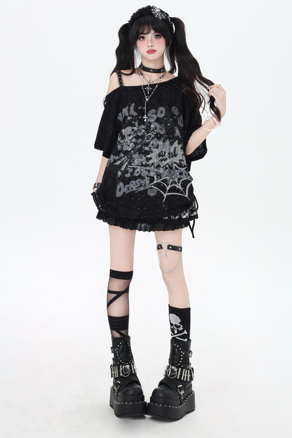 Light Asian Graffiti Sweet Cool Top