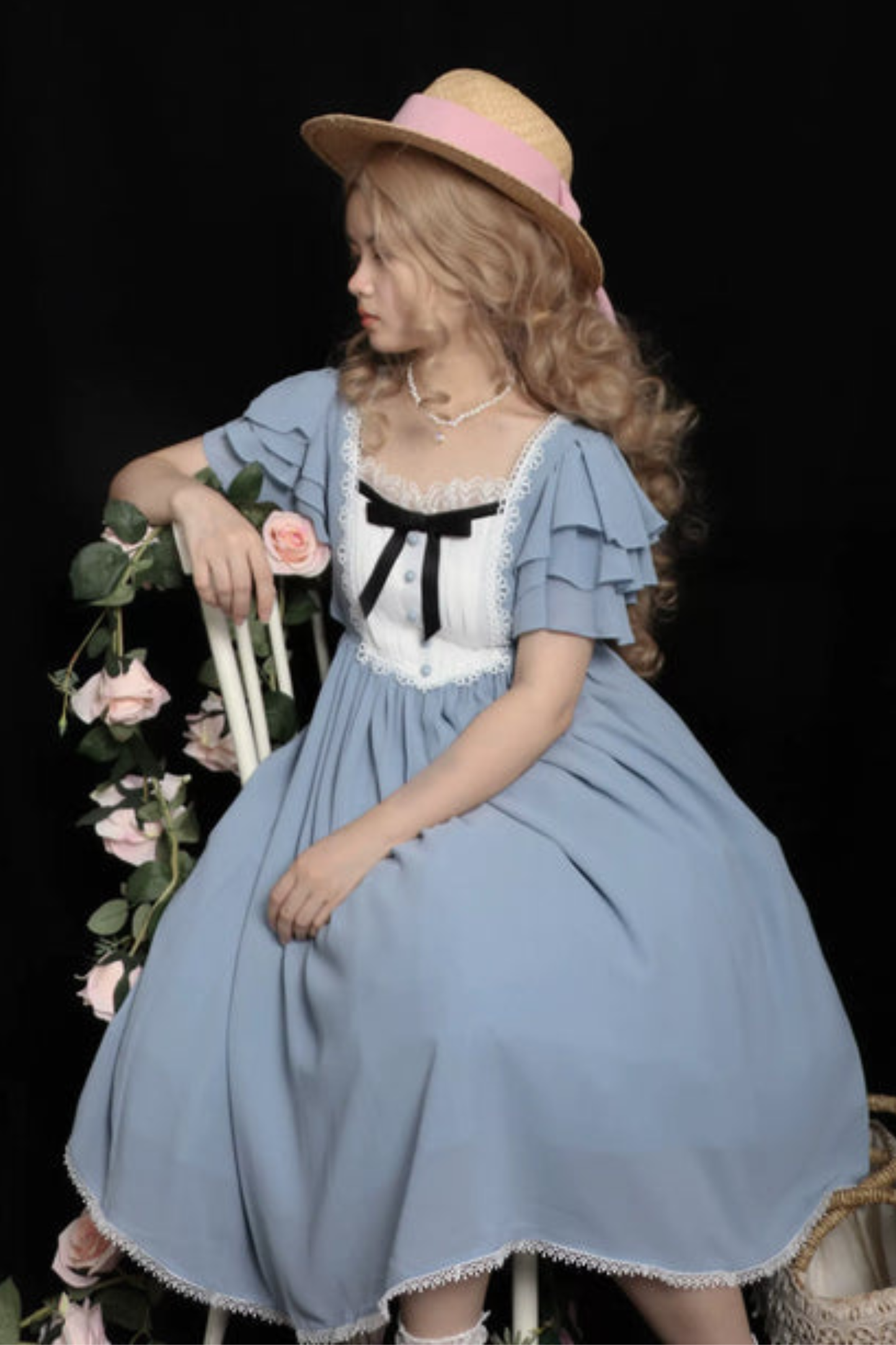 レトロメモリーフレアロリータドレス