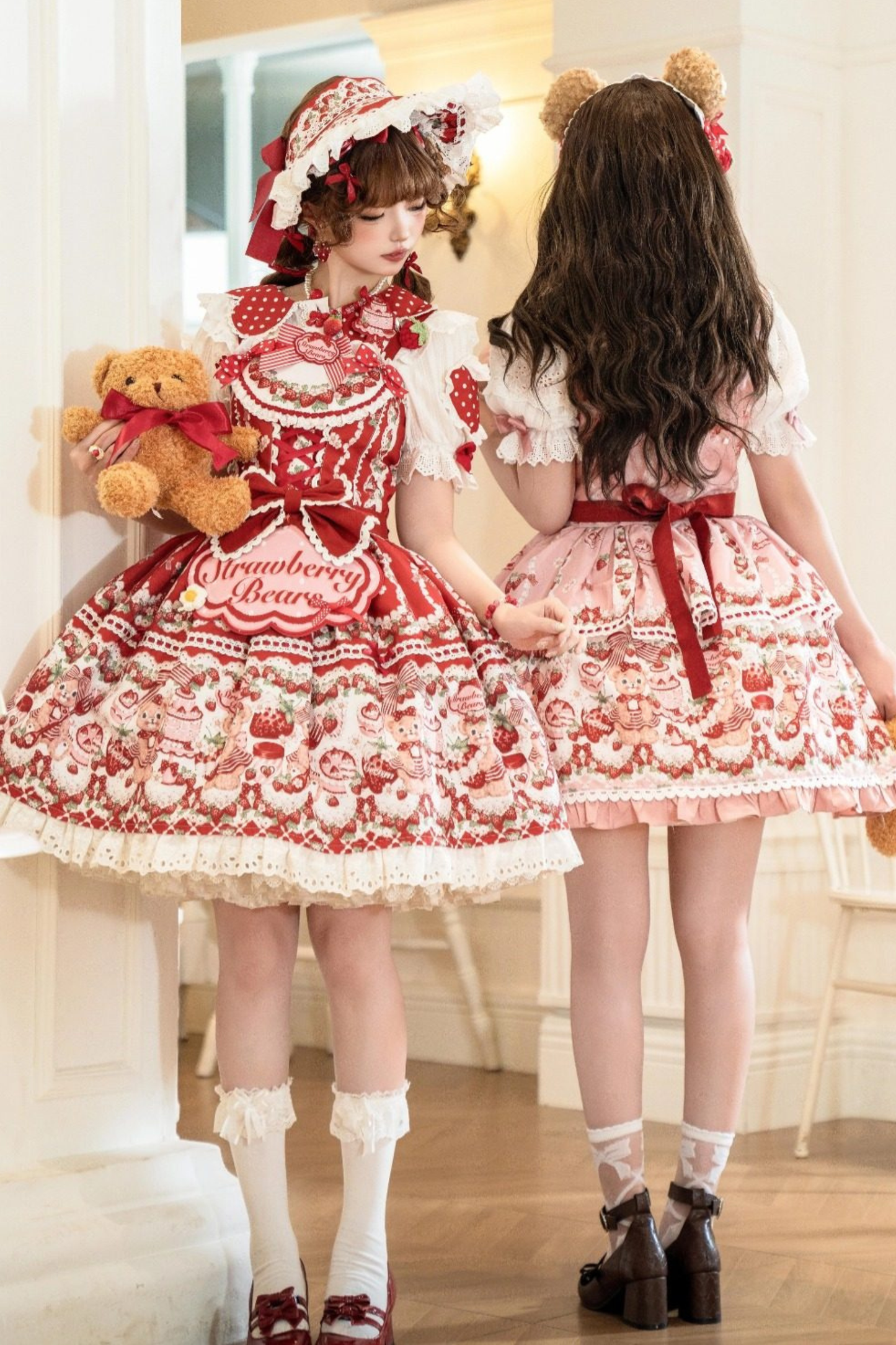 Lolita Striped Strawberry Dress