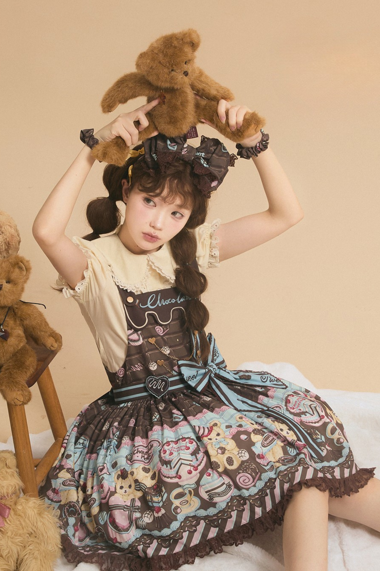 Dream Chocolate Bear Lolita Dress