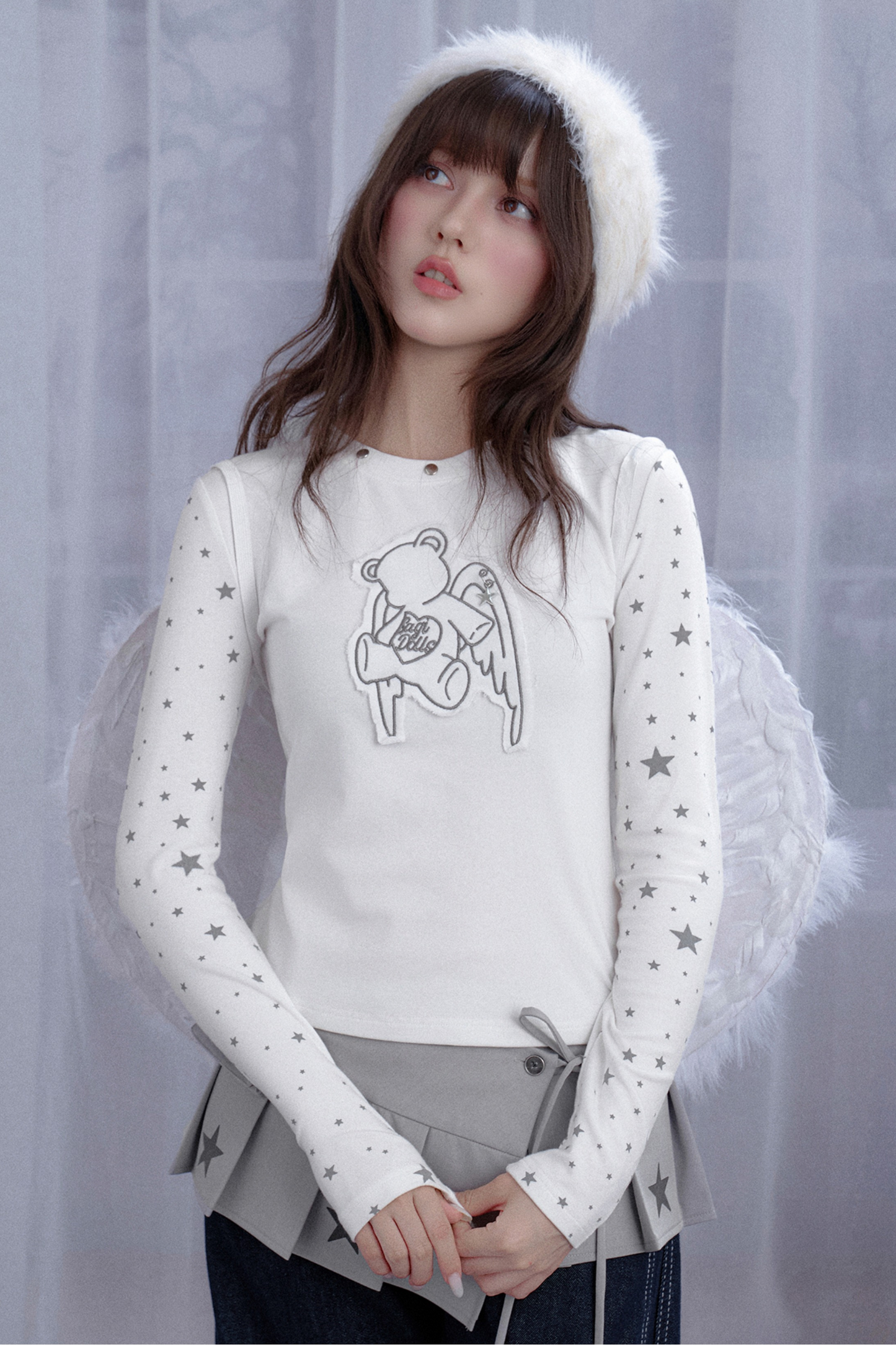 ホワイトスターエンジェルベアトップス