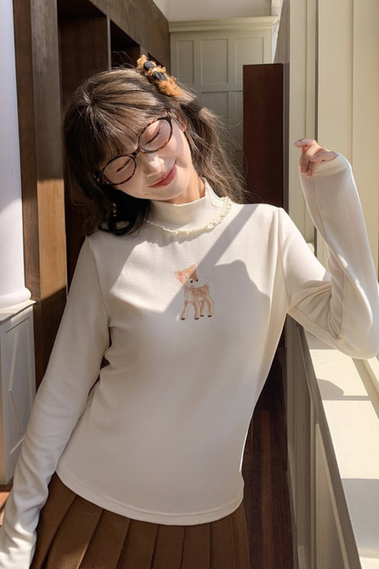 スウィートハイネックトップス