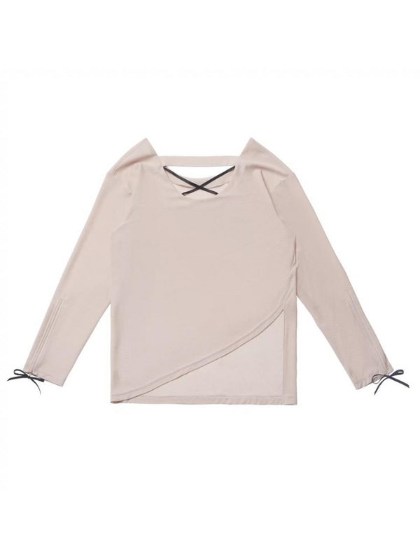 カフリボンアイスシルクシアーサマーニット＋カーゴキュロット