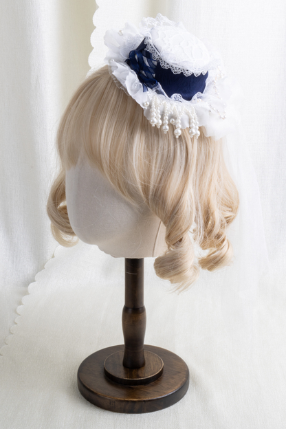 レースハットロリータクリップ