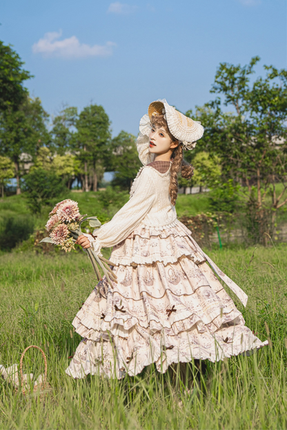 ブニングタイムエレガントロリータドレス+ドールカーディガン