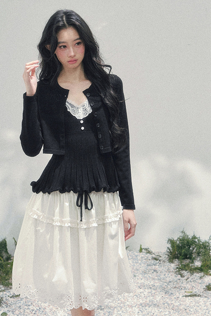 フレンチレースジャケット+キャミソール