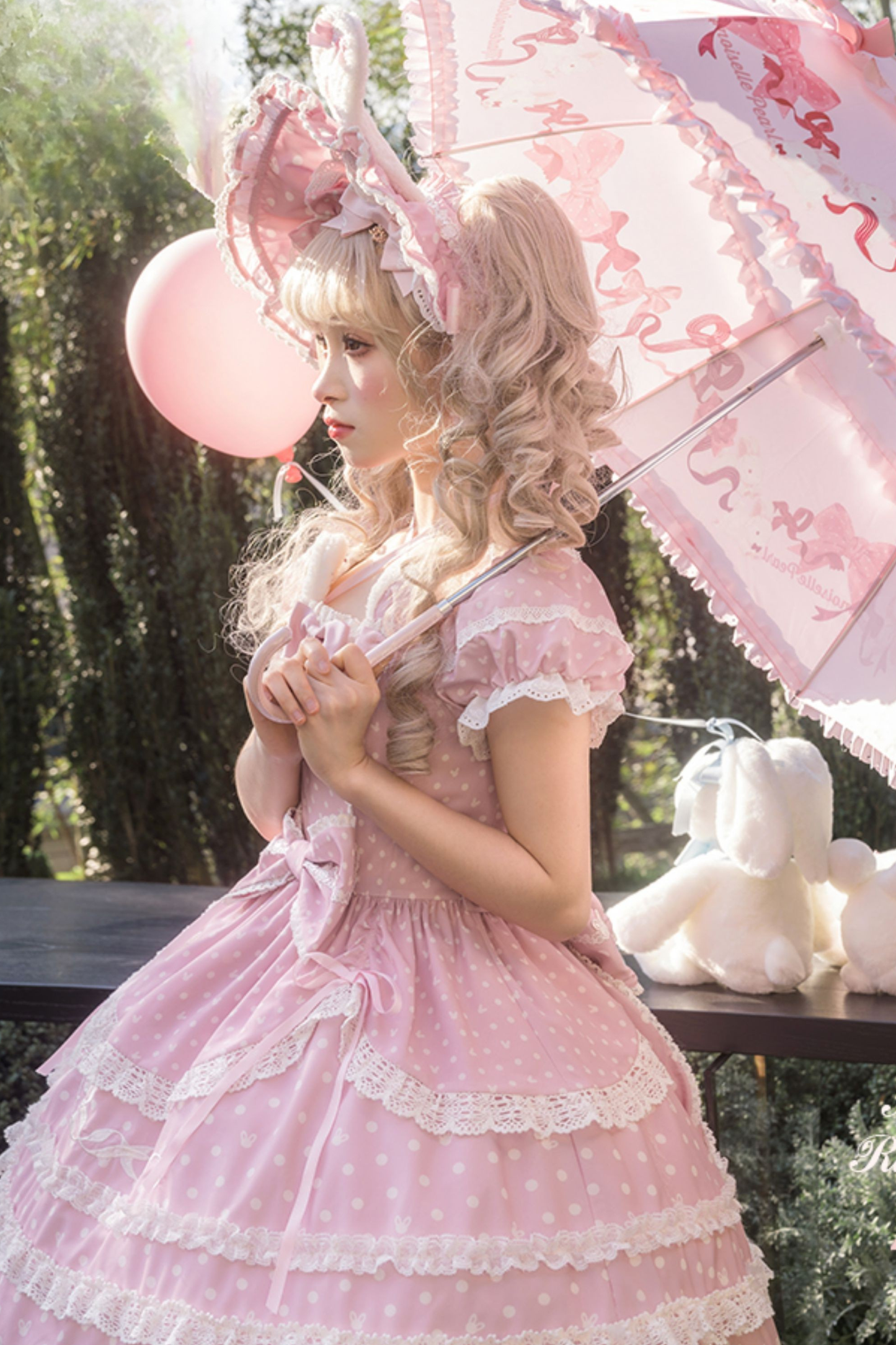 Ribbon Bunny Lolita Umbrella