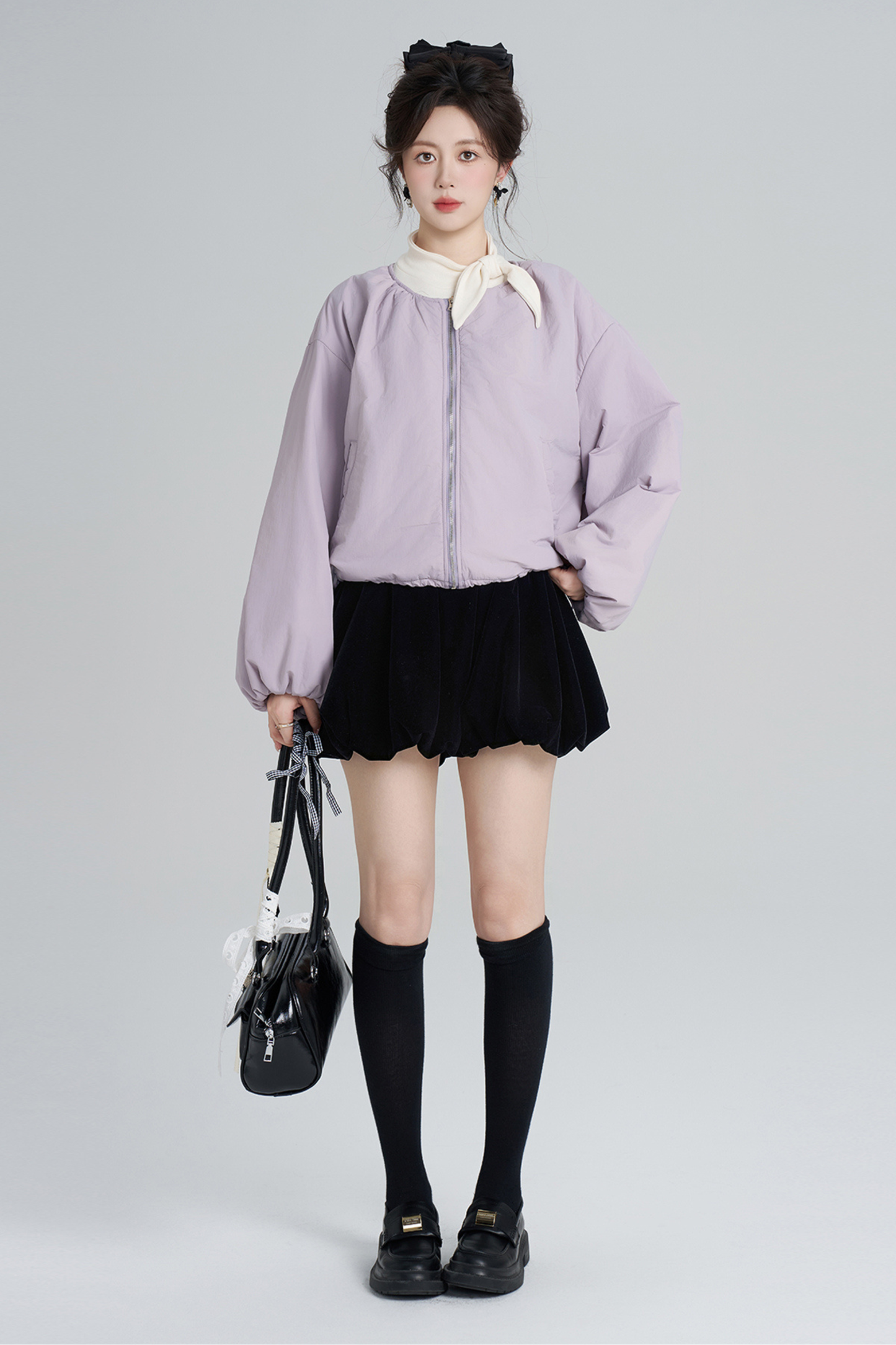 マカロンジップアウター+スカート