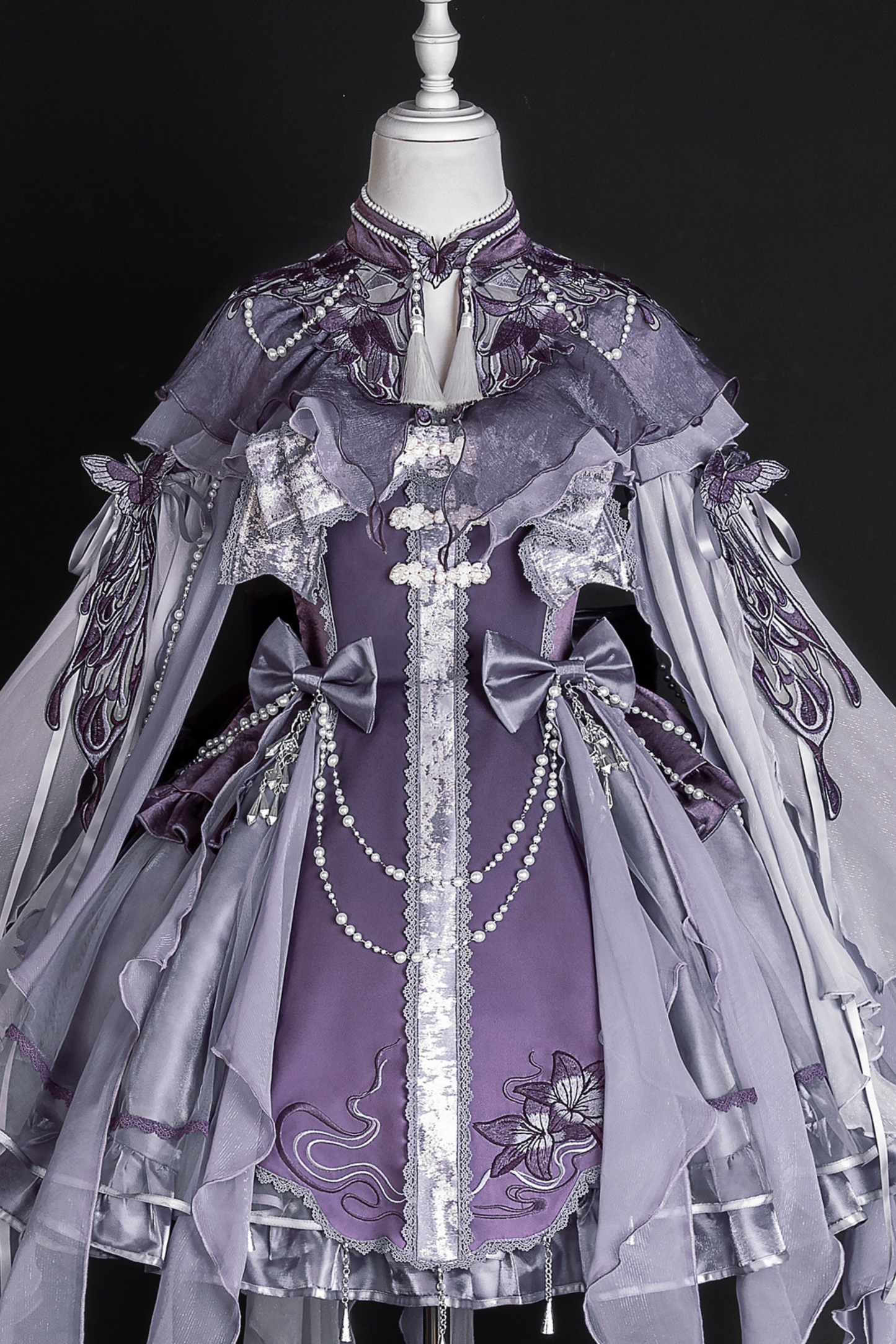 【予約商品】ダークチャイナロリータフェアリードレス+ショルダー+スリーブ