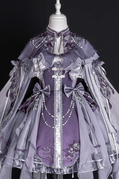 【予約商品】ダークチャイナロリータフェアリードレス+ショルダー+スリーブ