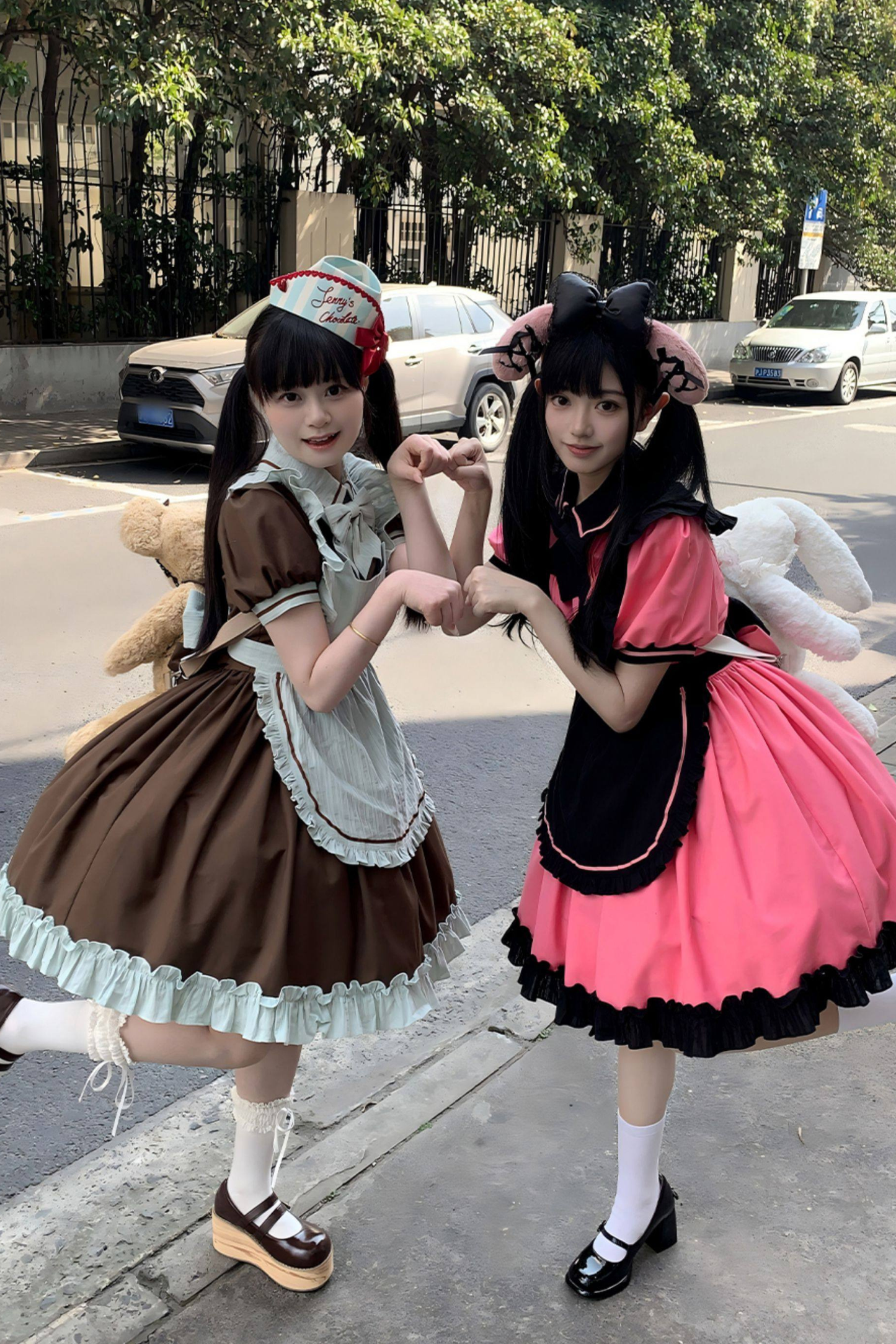 Mint Blackberry Lolita Dress + Apron + Tie