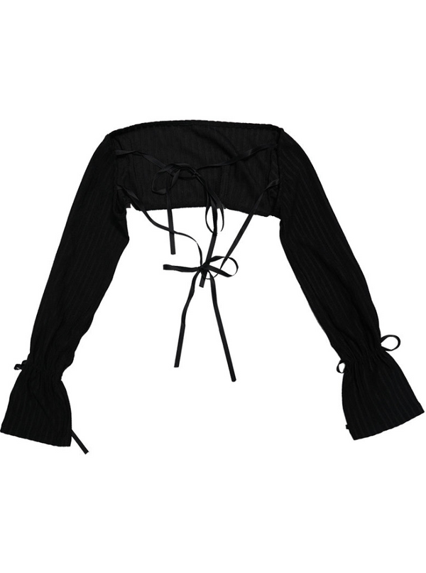 Ribbon Gurley Short Knit Tops