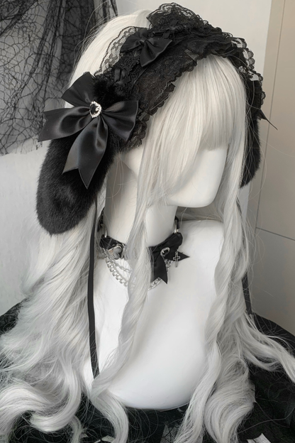 Bunny Ears Lace Headband