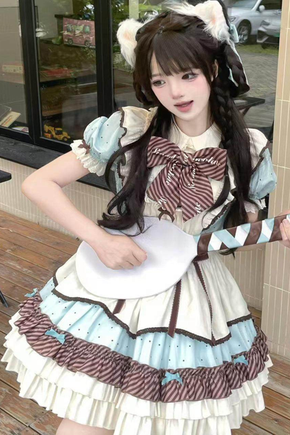 Cream Little Sweet Maid Lolita Dress