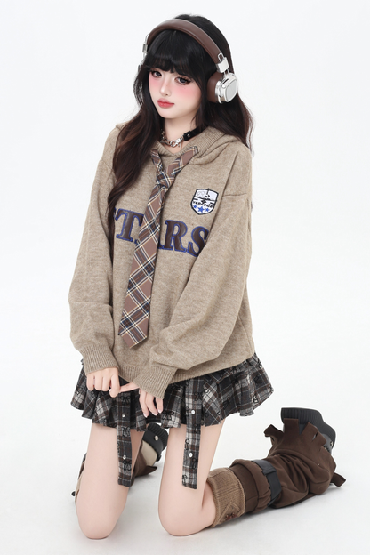 アメリカンスクールフードパーカー