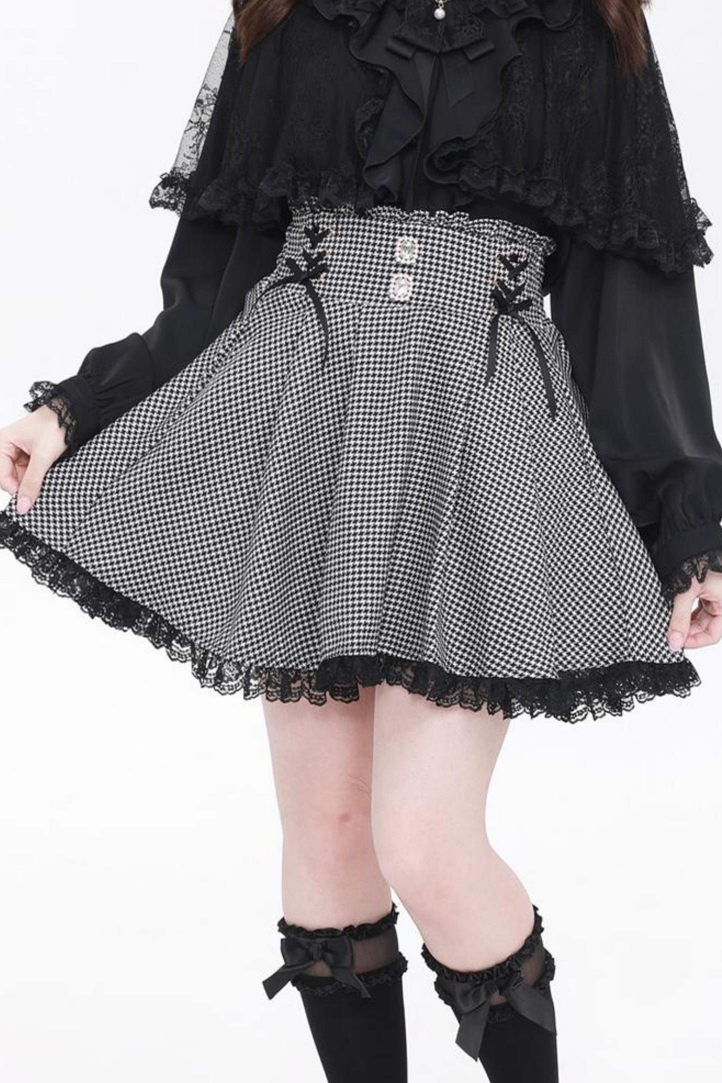 Stone Buckle Straps Skirt