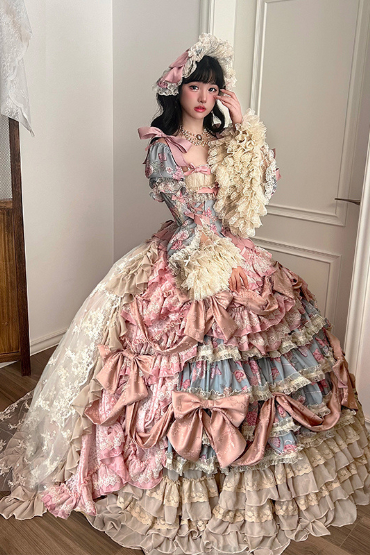 ジュエルローズフラワーマリッジロリータセットアップ