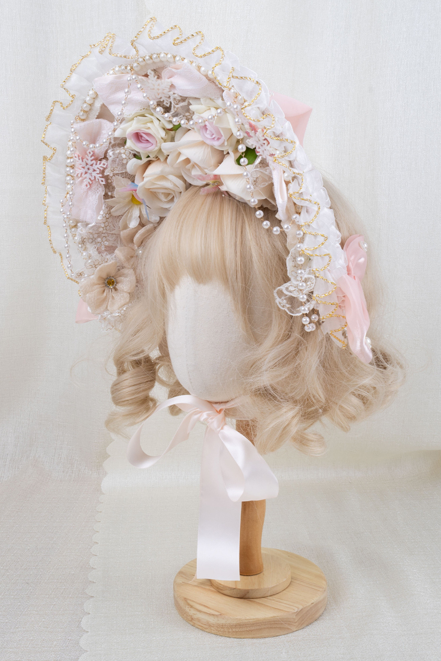 ローズティーパーティーロリータボンネット