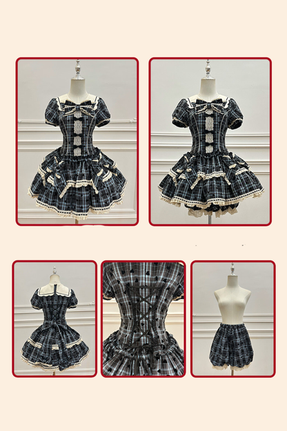 Checkered Sweetheart Lolita Dress