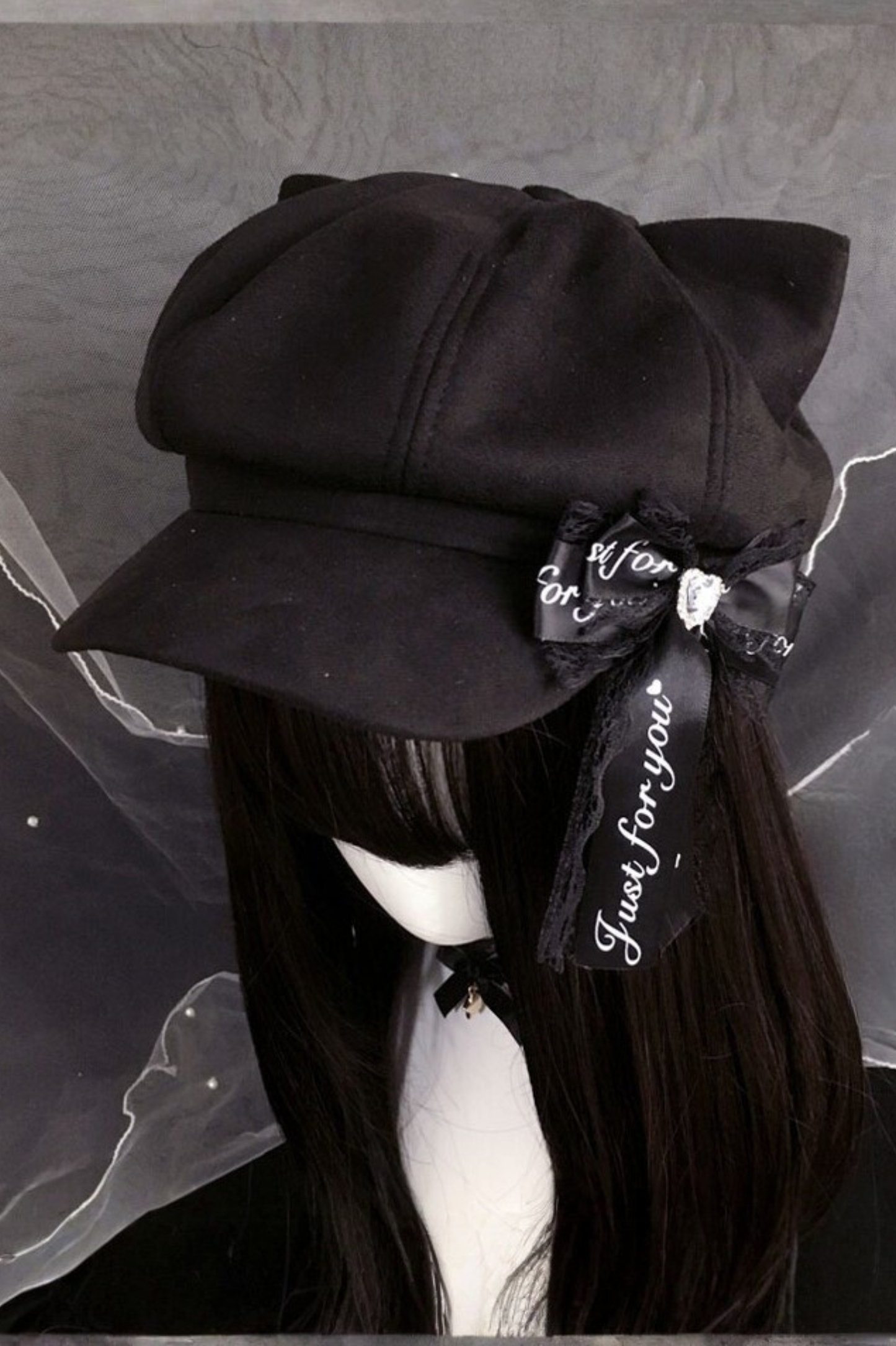 Black Cat Ribbon Hat