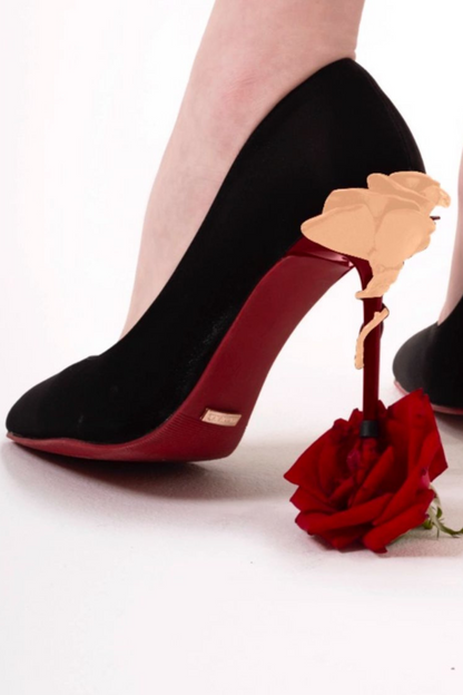 Rose Elegance Pointed Heels