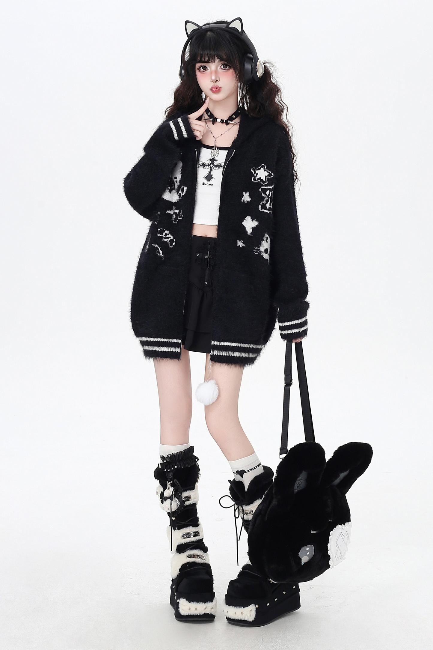 クールラビットフードオーバージャケット