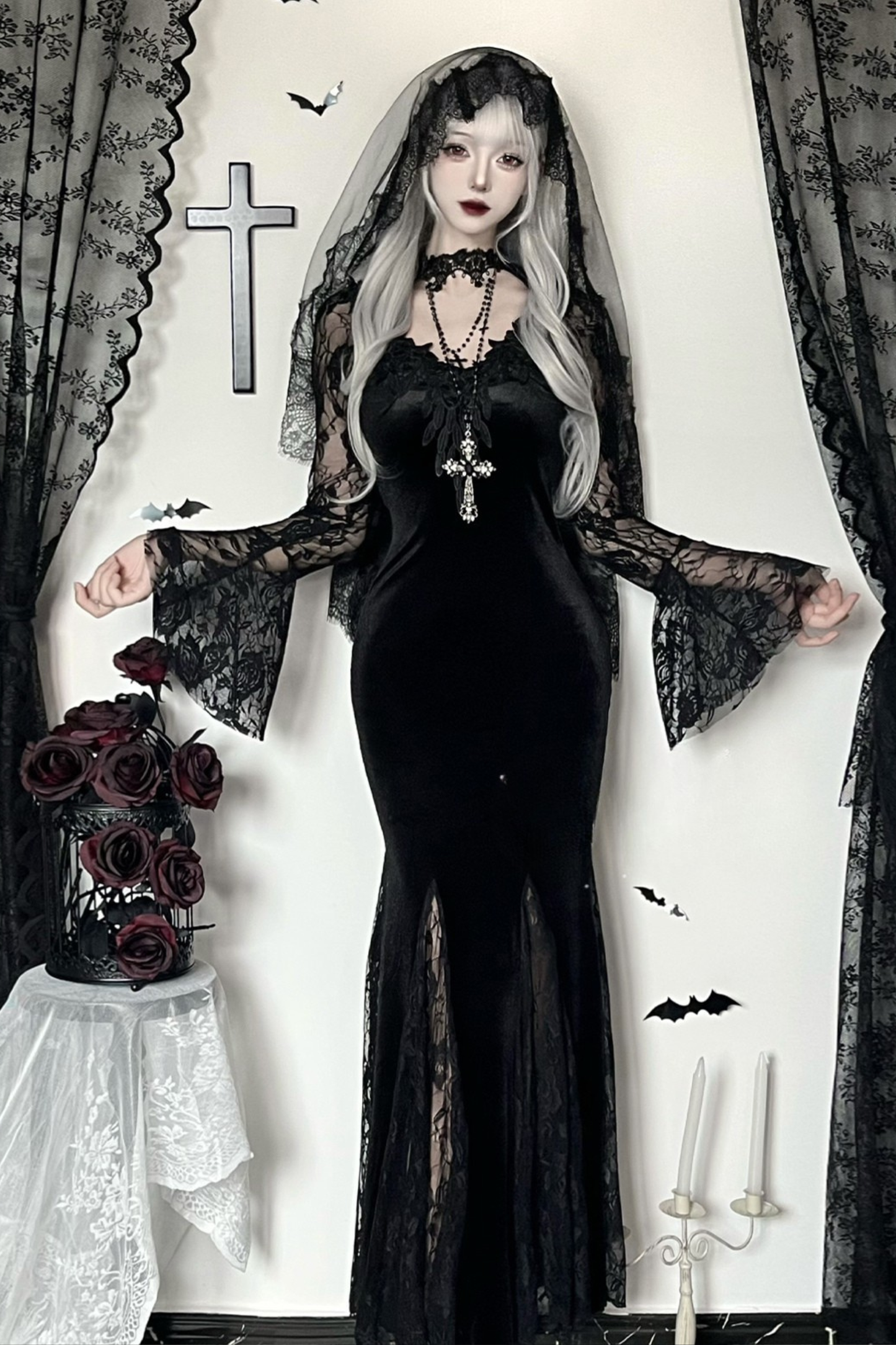 ゴシックベットドレス+ベール