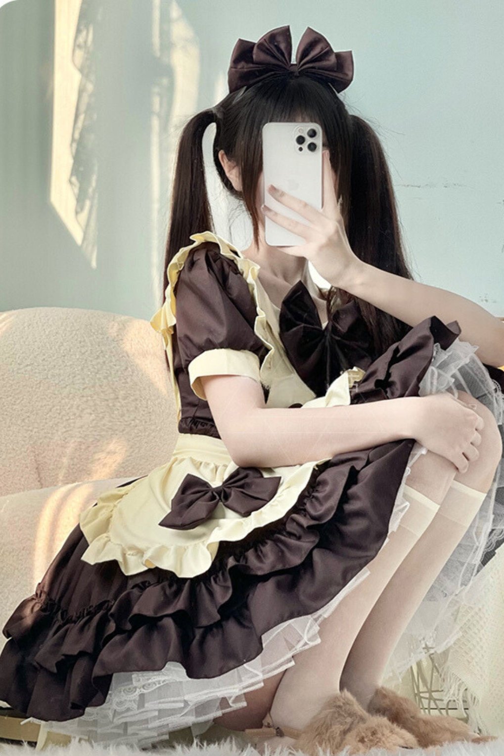 Nijigen Coffee Maid Cosplay Dress