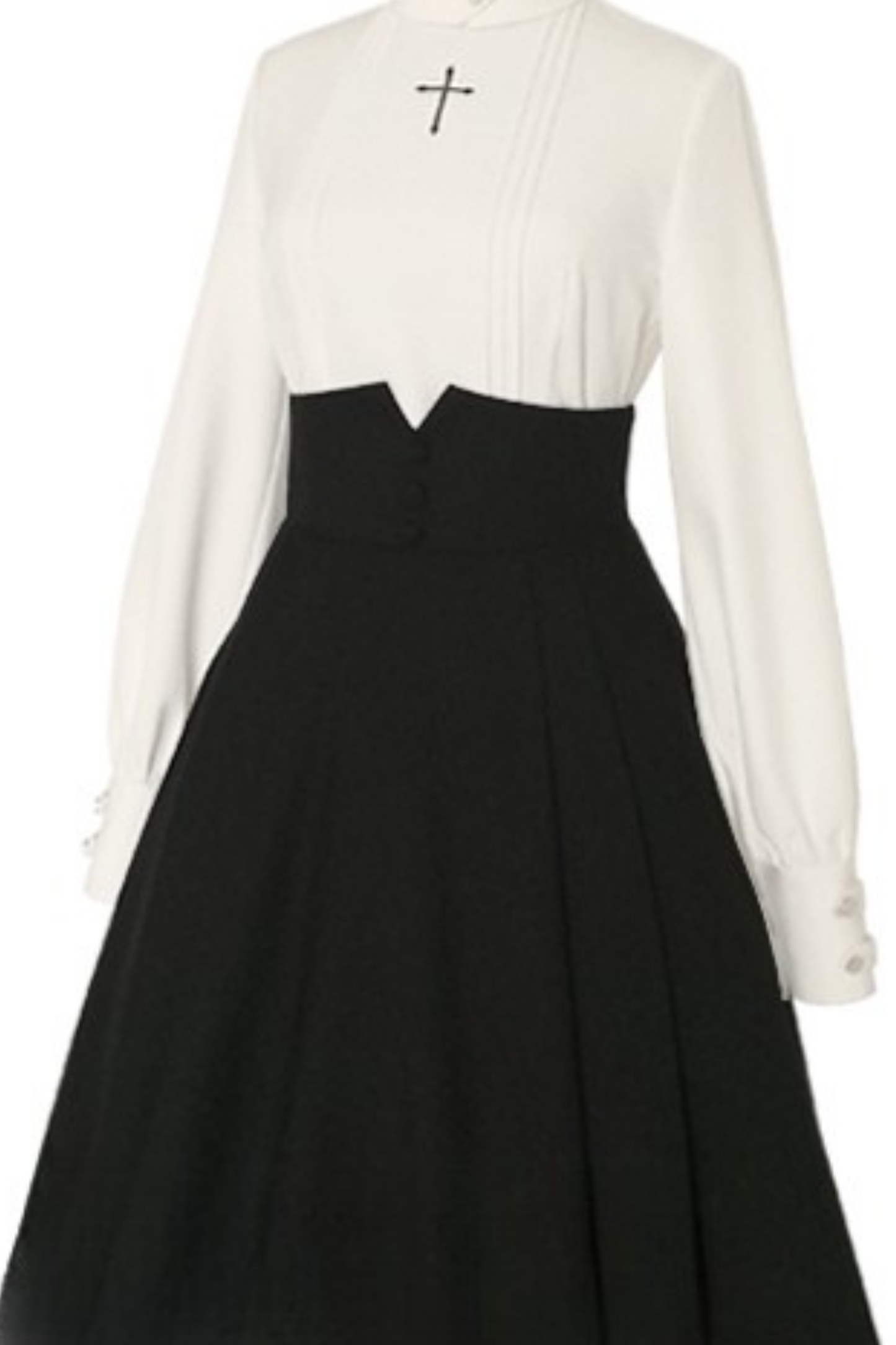 レトロダークゴシックハイウエストアシメスカート