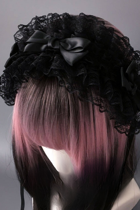 シックレースロリータヘッドバンド