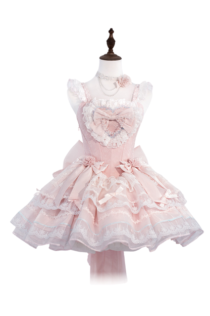 Light Sweet Lolita Jumper Skirt + Hat + Hairband