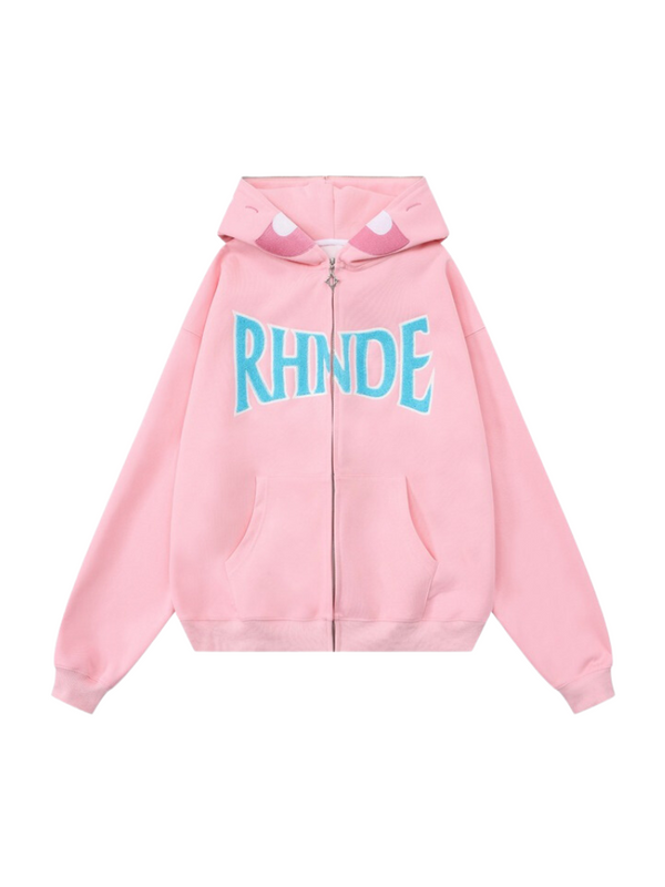 ファニーダイナソーフーディージップカーディガンジャケット