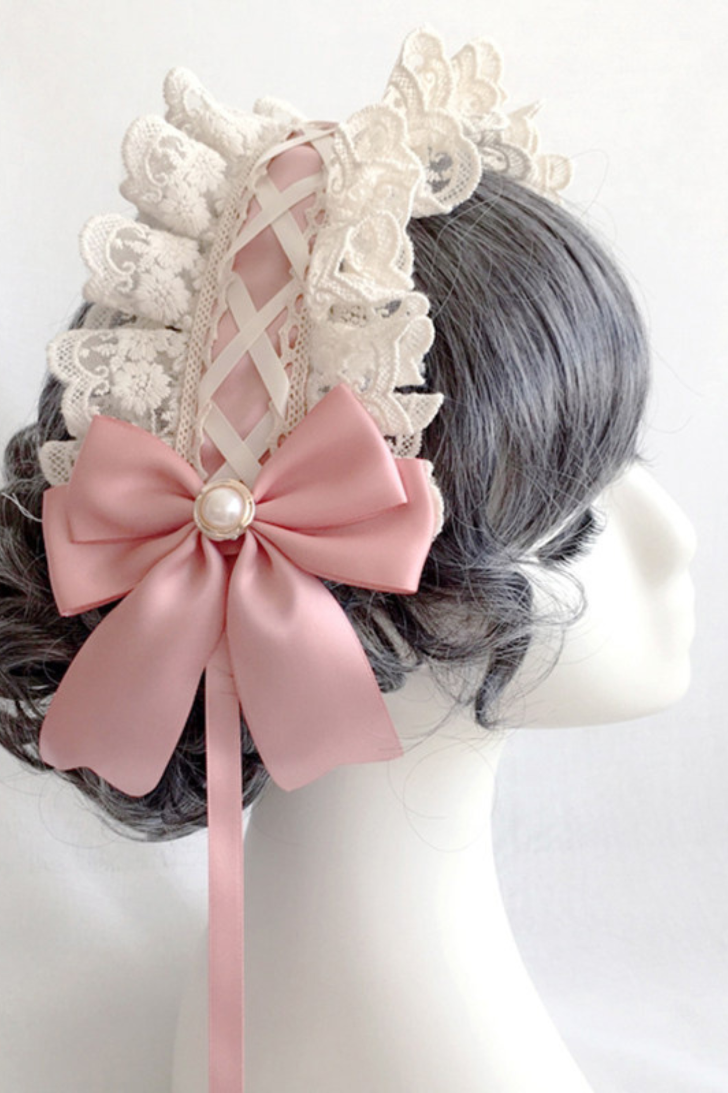 フリルリボンロリータヘッドドレス