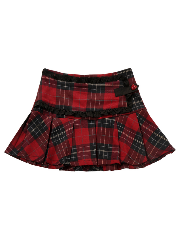 リトルゴースト猫耳フード付きワンピースチェックスカートレッグウォーマー