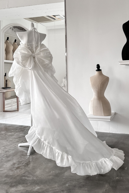 パーフェクトチューブトップ+フリルスカートパンツ+リボンテール