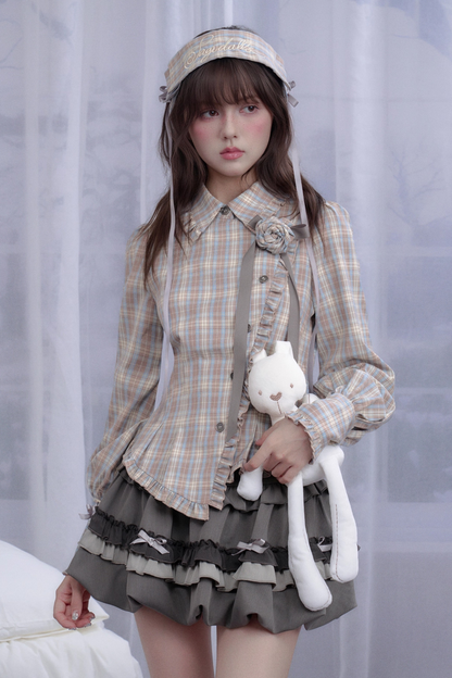 スイートクールリボンバルーンスカート(インナーパンツ付き)