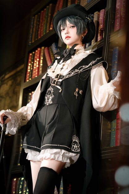 다크 프린스 멜빵 반바지