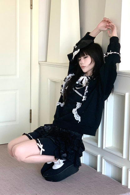 レーススイートゴシックスウェットトップス+パンツ