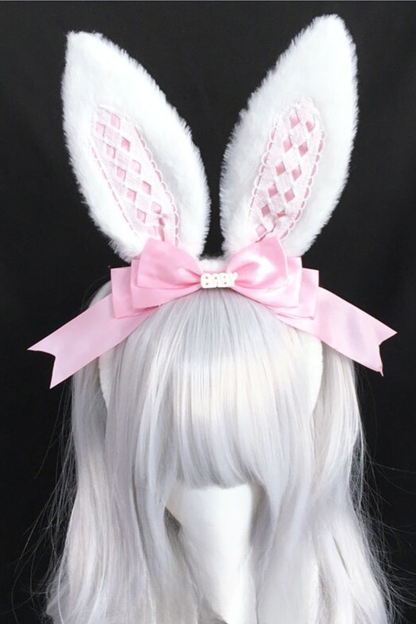 アリスバニーイヤーリボンヘッドバンド