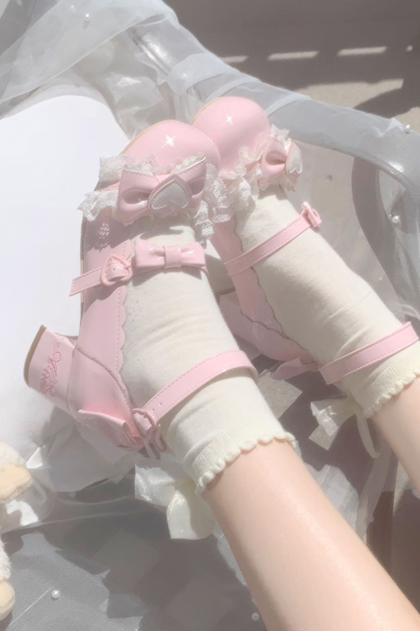 レースリボンロリータシューズ