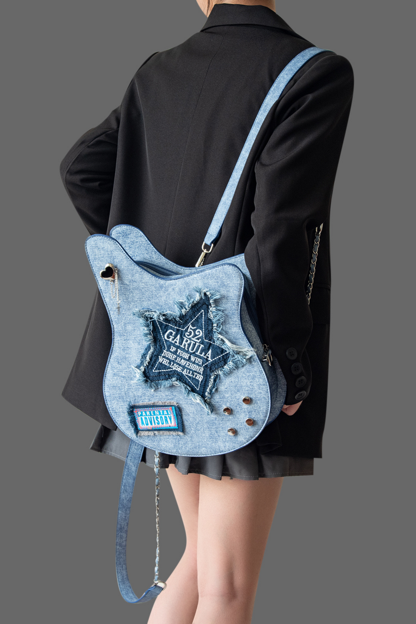 デニムギターカジュアルクリエイティブバッグ