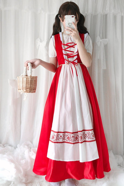 Little Red Riding Hood Cape Dress