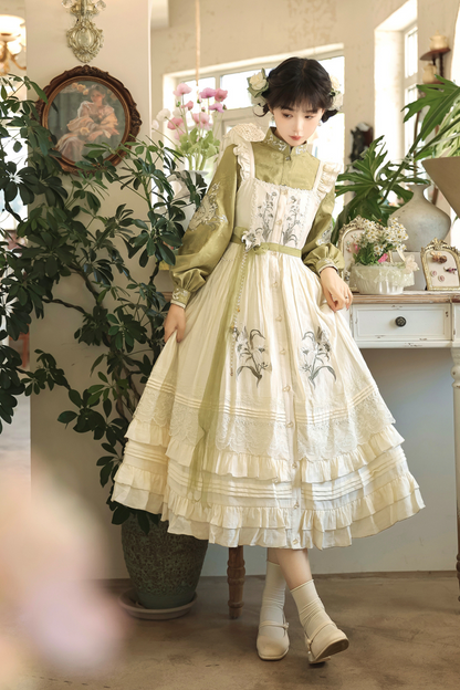 【予約商品】レトロチャイナエレガントロリータドレス+トップス