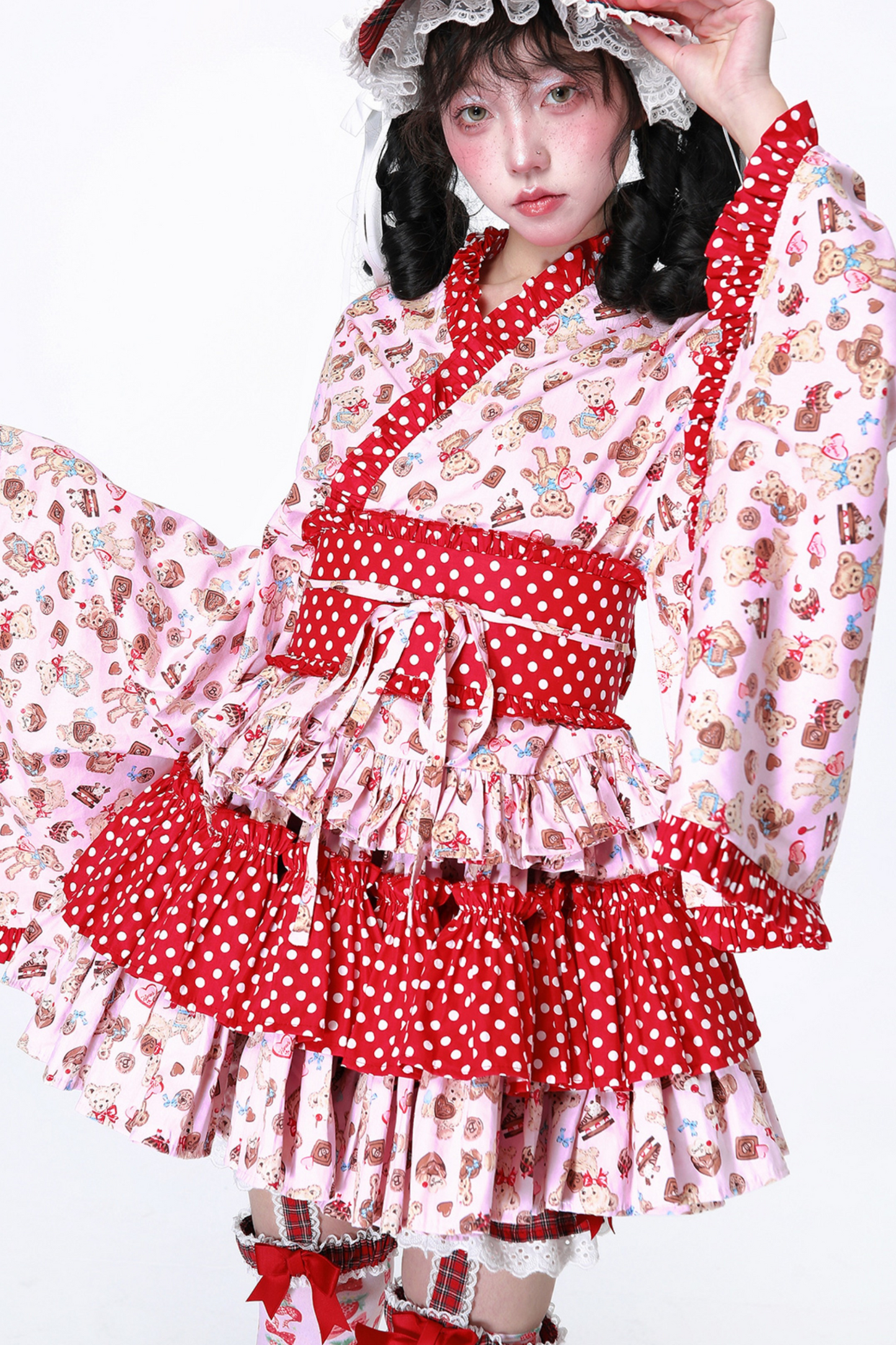 Retro-Pop-Lolita-Kimono-Oberteil