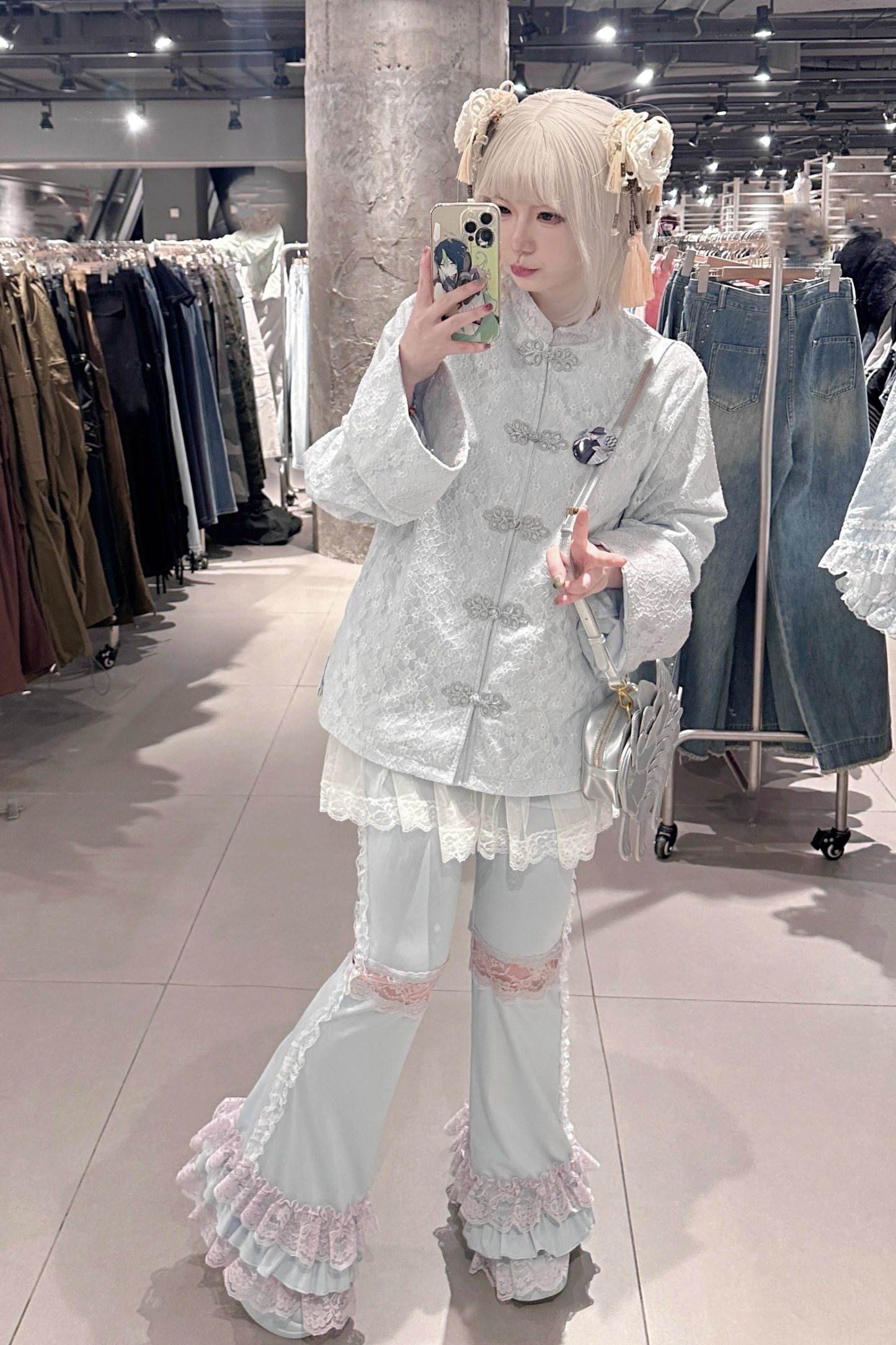 China Buckle Little Top + Uras Camisole + Flared Pants