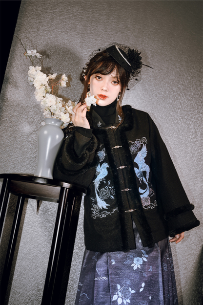 China Bird Design Coat