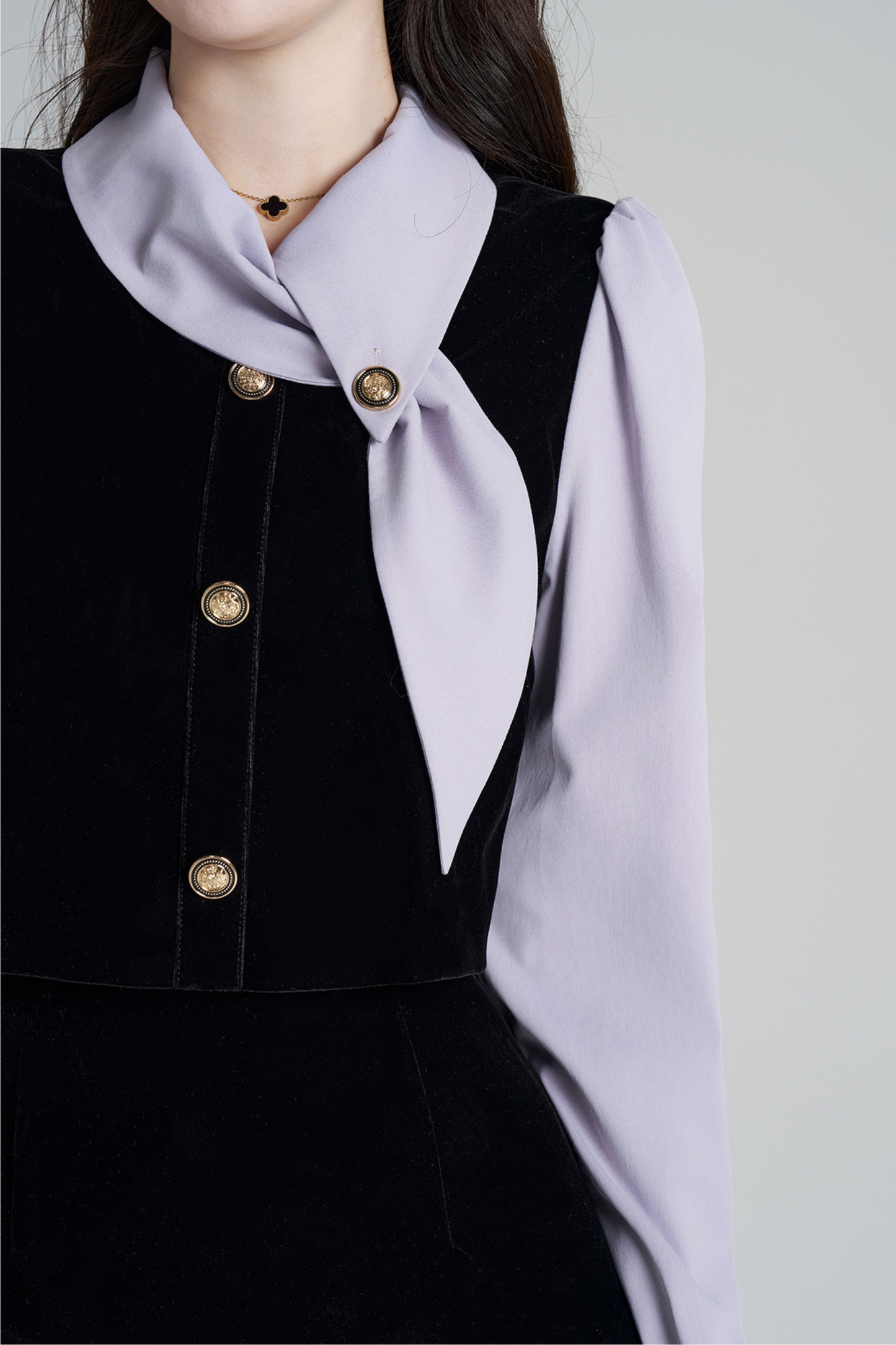 フレンチコントラストレトロドレス