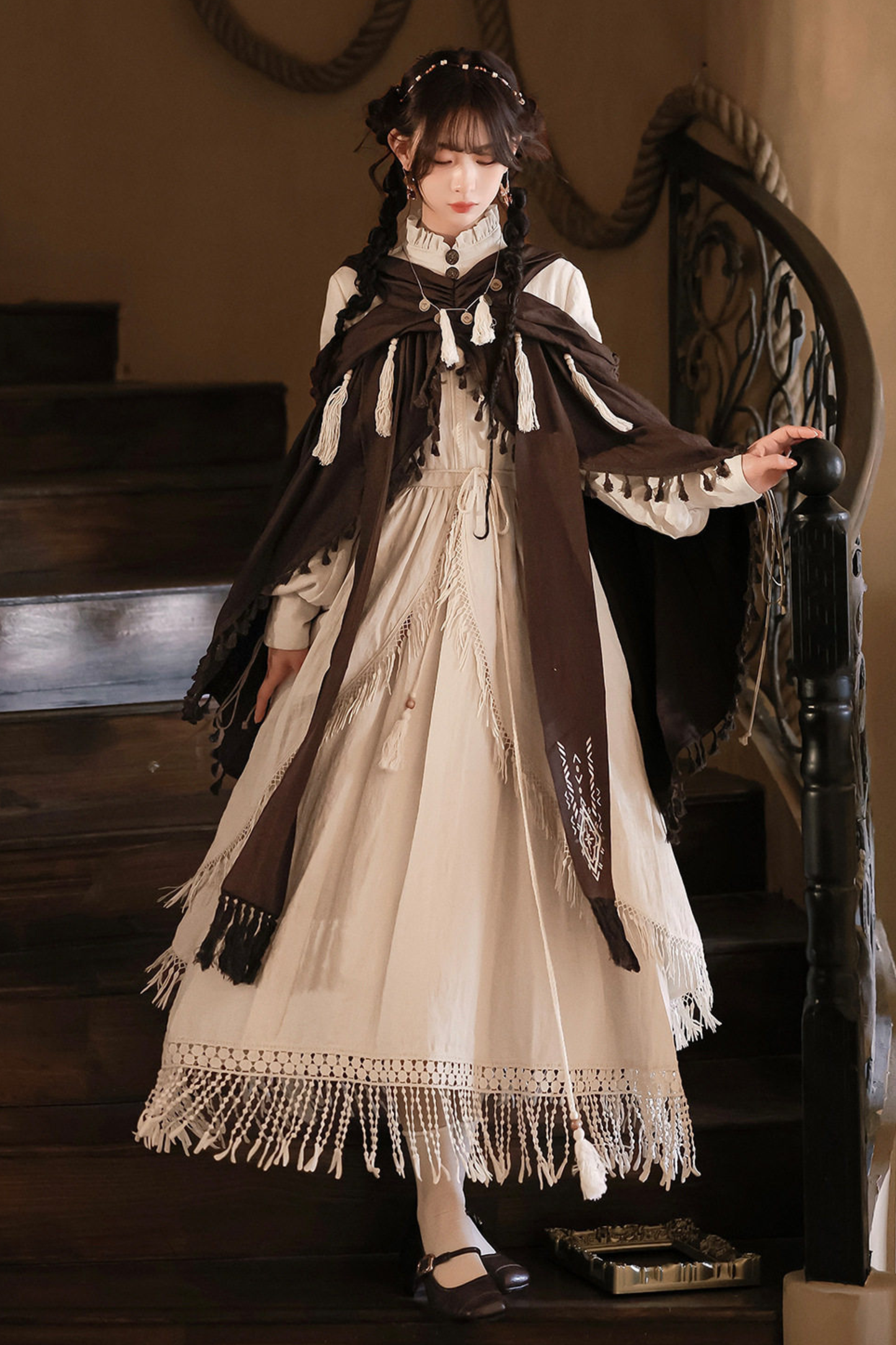 Dream Weaver Dress + Outerwear + Necklace